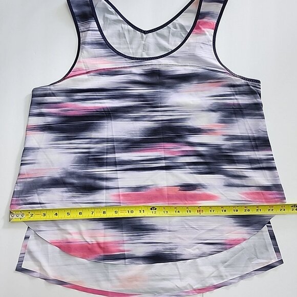 Lululemon Run Split Singlet Tank Top Mirage  Deep Indigo Relaxed Fit Size 8/10 - Picture 9 of 11